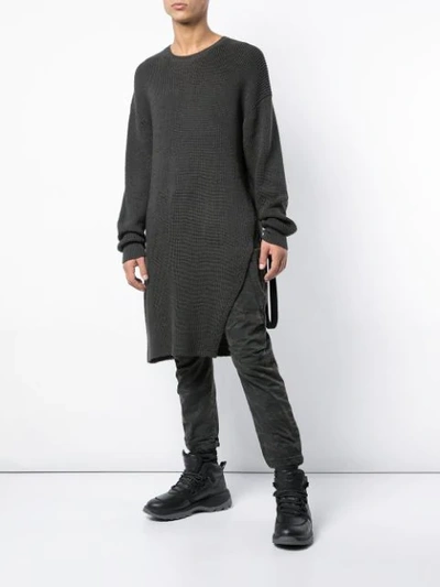 Shop The Viridi-anne Oversized Knit Sweater In Grey