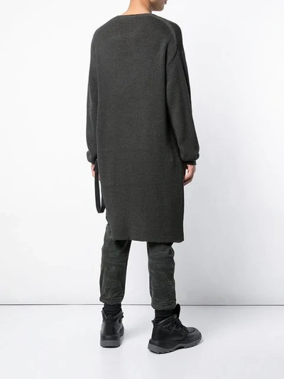 Shop The Viridi-anne Oversized Knit Sweater In Grey