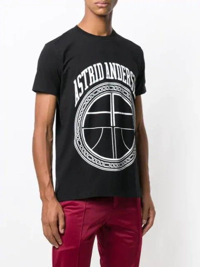Shop Astrid Andersen Logo Print T-shirt In Black