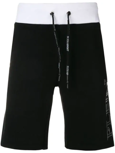 Shop Plein Sport 'statement' Joggingshorts In Black