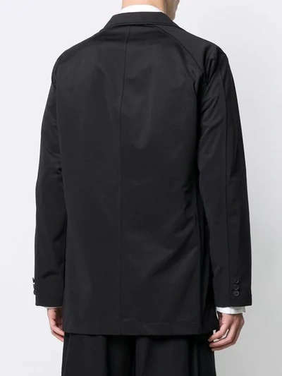 Shop Yohji Yamamoto Classic Fitted Blazer In Black