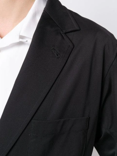 Shop Yohji Yamamoto Classic Fitted Blazer In Black