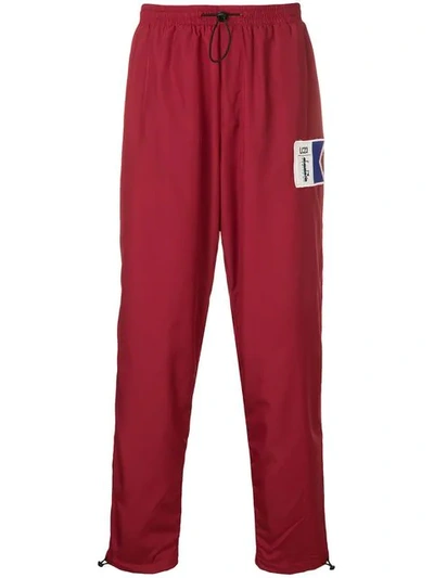 Shop Diadora Side Stripe Track Pants In Red