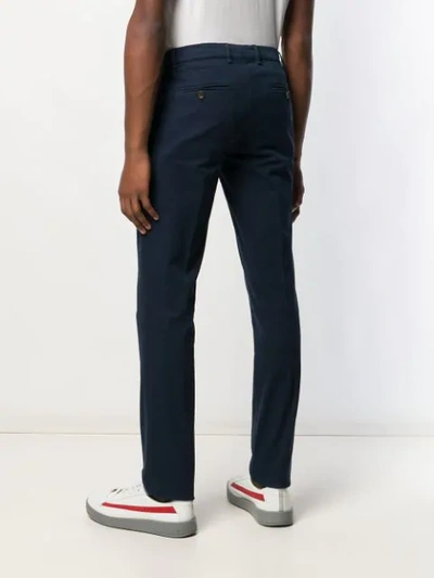 Shop Brunello Cucinelli Straight Leg Chinos In Blue