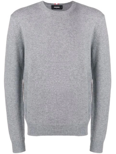 Shop Dsquared2 Crewneck Sweater In Grey