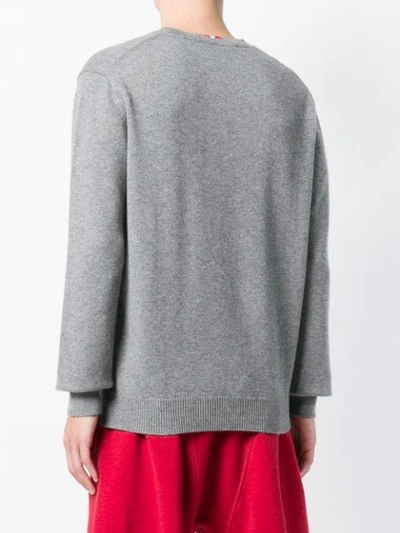 Shop Dsquared2 Crewneck Sweater In Grey