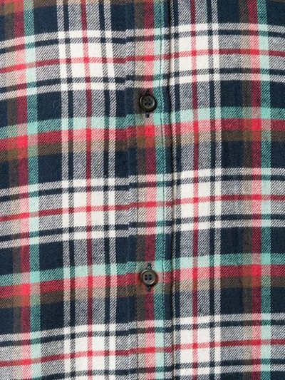 Shop Dsquared2 Plaid Button Down Shirt In Blue