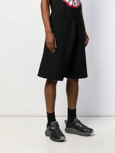 Shop Mcq By Alexander Mcqueen Logo Patch Track Shorts In Black