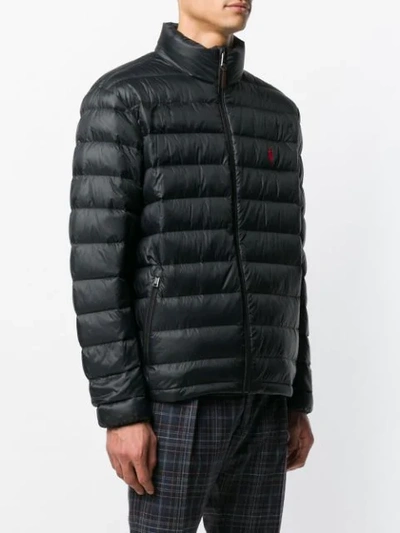 Shop Polo Ralph Lauren Padded Jacket In Black