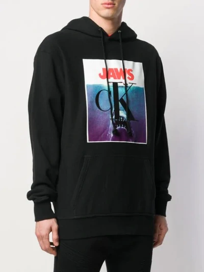 Shop Calvin Klein 205w39nyc X Jaws Oversized Hoodie In Black