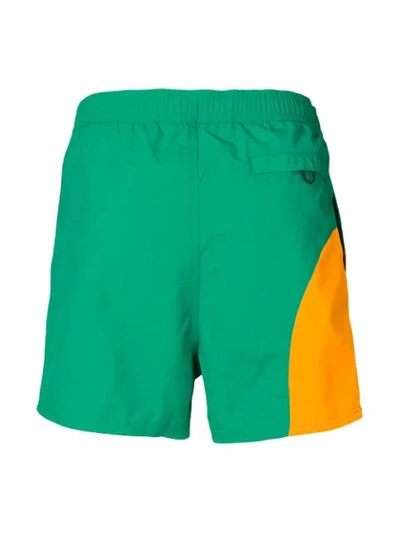 Shop Kenzo Logo Swimming Shorts In Green