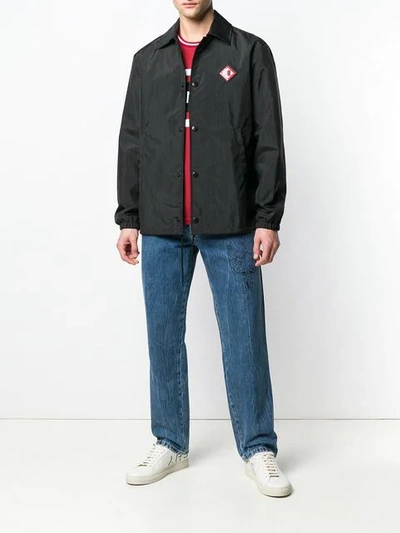GIVENCHY LOGO贴花大衣 - 黑色