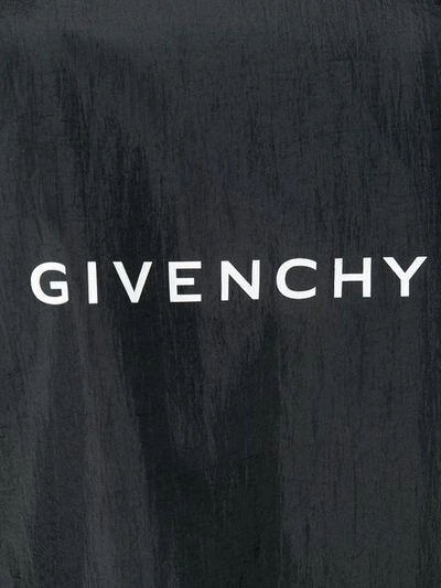 GIVENCHY LOGO贴花大衣 - 黑色