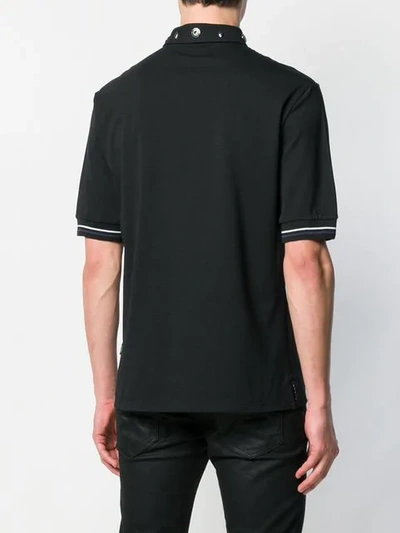 Shop Cavalli Class Polo Shirt In Black