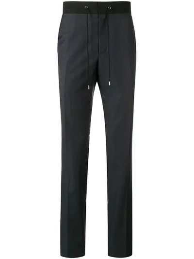 Shop Lanvin Tailored Track Pants In Blue