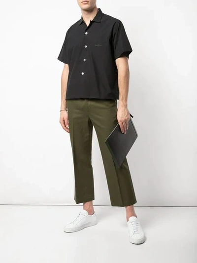 SECOND/LAYER BOXY FIT SHIRT - 黑色