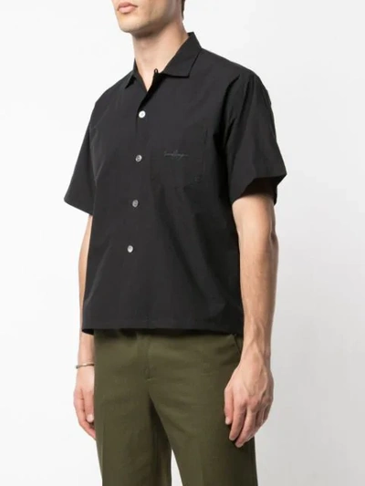 SECOND/LAYER BOXY FIT SHIRT - 黑色