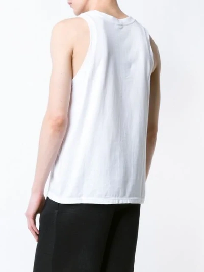Shop Ktz 'twtc' Mirror Writing Vest In White