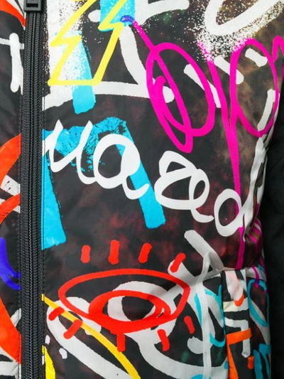 Shop Dsquared2 Graffiti Print Gilet - Multicolour