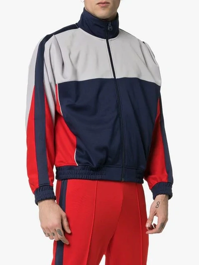 Shop Nike Red And Blue X Martine Rose Track Jacket In 416 Blue