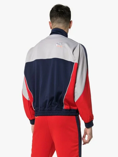Shop Nike Red And Blue X Martine Rose Track Jacket In 416 Blue