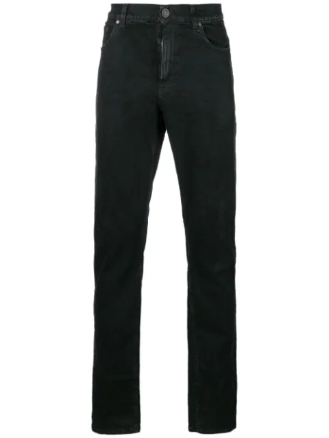Kent & Curwen Straight Cut Jeans In Black | ModeSens