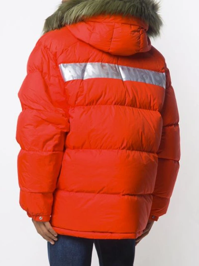 Shop Acne Studios X Fjällräven Reversible Down Jacket In Orange