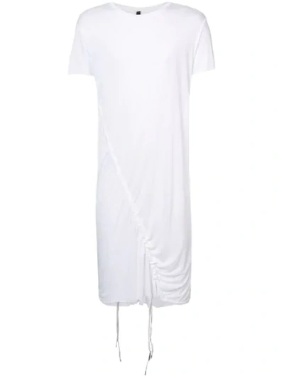 Shop Army Of Me Asymmetric Drawstring T-shirt - White