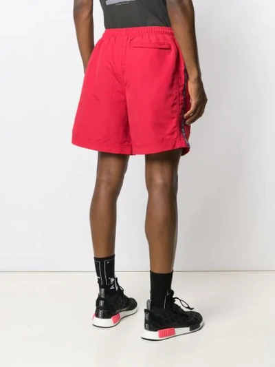 Shop Stussy Side-stripe Shorts - Red