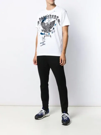 Shop Dsquared2 Graphic T-shirt In White