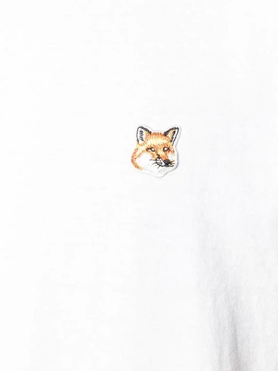 Shop Maison Kitsuné Fox Patch T-shirt In White