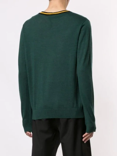 Shop N°21 Logo Jumper In Green