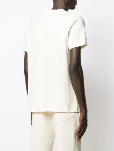 Shop Ymc You Must Create Short-sleeve Fitted T-shirt In Neutrals