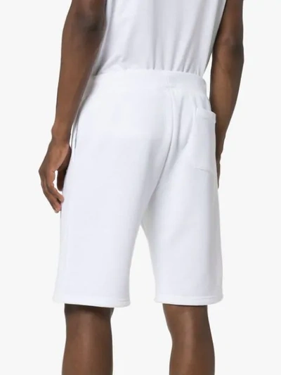 Shop Polo Ralph Lauren Logo Print Track Shorts In White