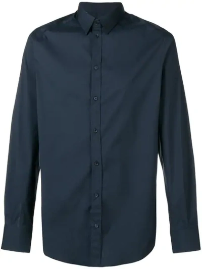Shop Dolce & Gabbana Button Down Shirt In Blue