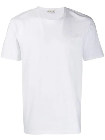 Shop Etro Tone-on-tone Embroidered T-shirt In White