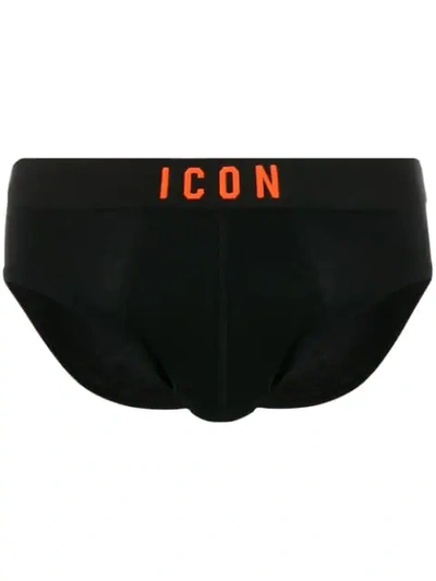 Shop Dsquared2 Icon Briefs In Black