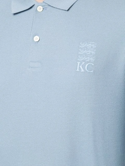Shop Kent & Curwen Longsleeved Polo Shirt In Blue