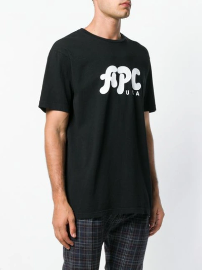 Shop Apc Logo Print T In Black