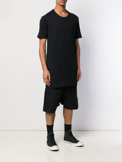 Shop Boris Bidjan Back Print T-shirt - Black