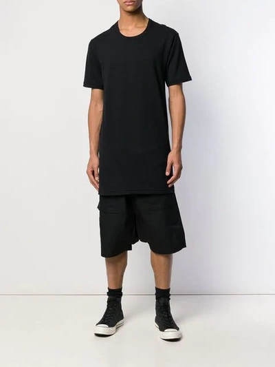 Shop Boris Bidjan Back Print T-shirt - Black