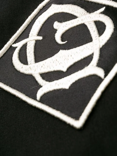 Shop Dolce & Gabbana Dg Logo Embroidered T-shirt In Black