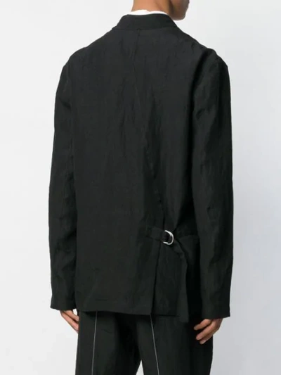 Shop Andrea Ya'aqov Buckled Lightweight Jacket In Black