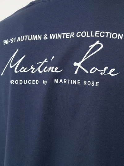 Shop Martine Rose Logo Print Sweatshirt - Blue