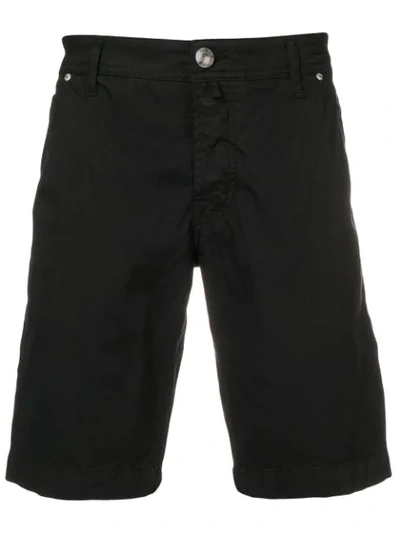 Shop Jacob Cohen Bermuda Cargo Shorts In Black