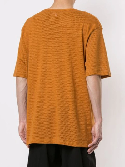 LEMAIRE 镂空胸袋T恤 - 橘色