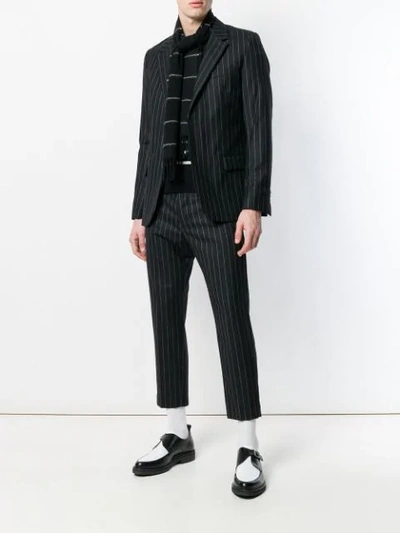 Shop Ami Alexandre Mattiussi Cropped Trousers In Black