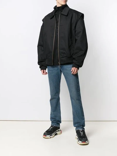 BALENCIAGA TWINSET BLOUSON - 黑色