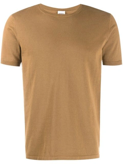 Shop Aspesi Klassisches T-shirt In Brown
