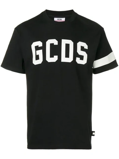 Shop Gcds Logo Print T-shirt - Black